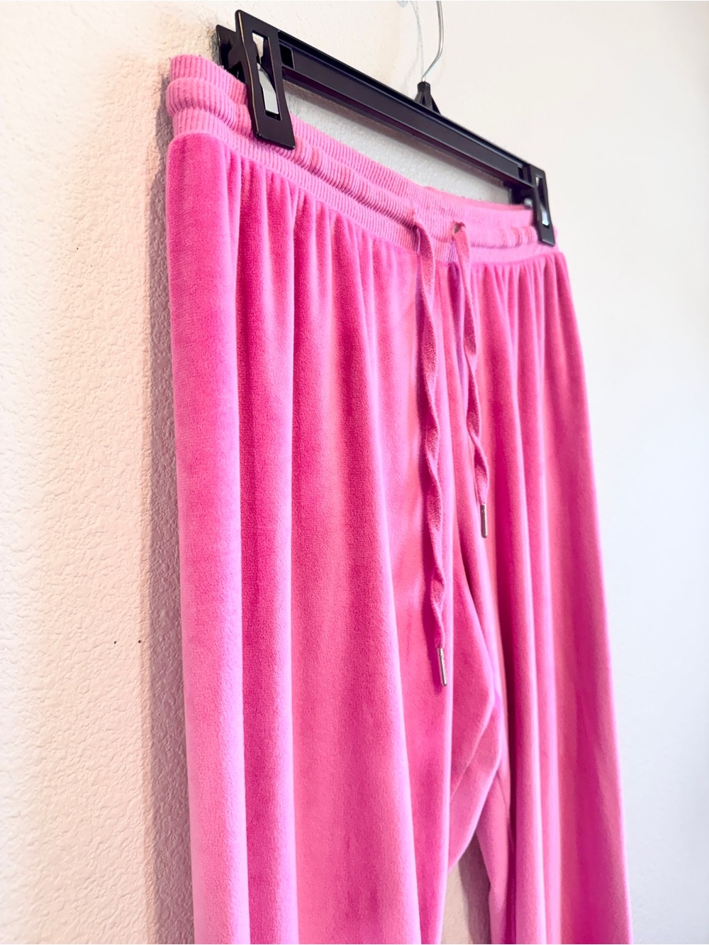 Juicy Couture Vintage Velour Lounge Pants Y2K McBling Barbiecore Pink M G63 - Picture 3 of 11